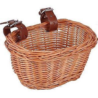 high quality Bicycle Basket Children Front  Bar Basket, Braided Wicker Basket Wheel Basket Hanging Basket Fr