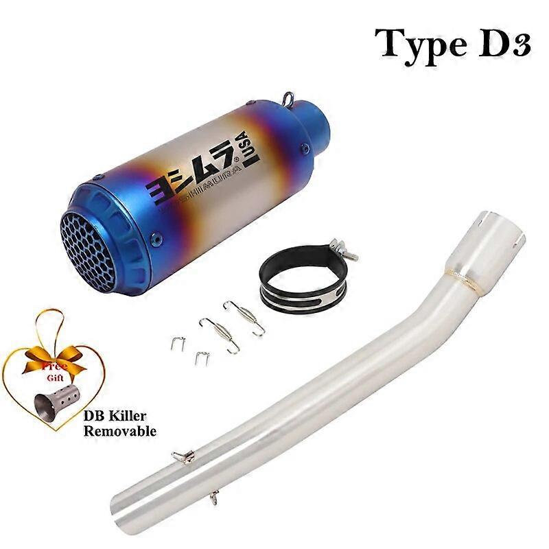 Sistema de Escape para motocicleta Yamaha YZF-R1 R1, silenciador de enlace medio modificado, extrable, DB Kiiller, 1998 - 2003