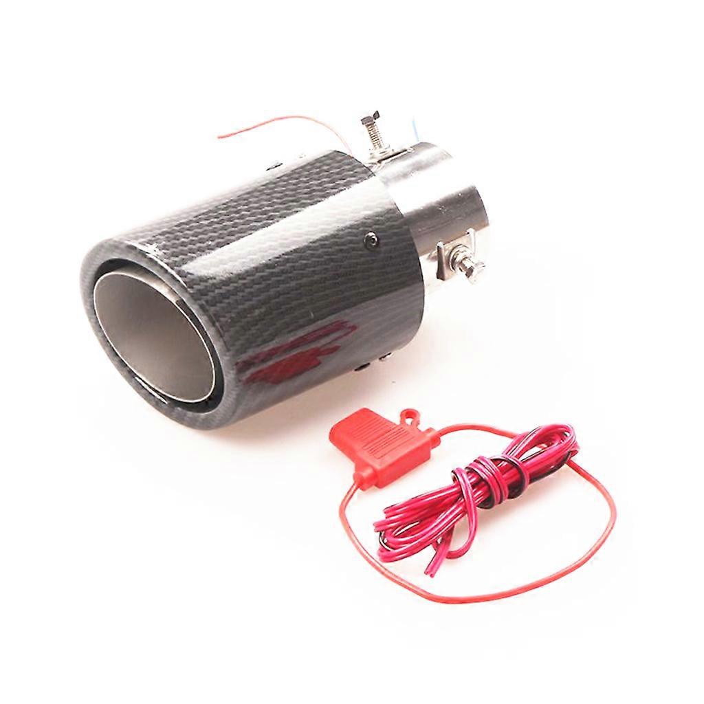 Vehicle Modified Single Tail Throat Luminous Round Exhaust Muffler Tip for Car