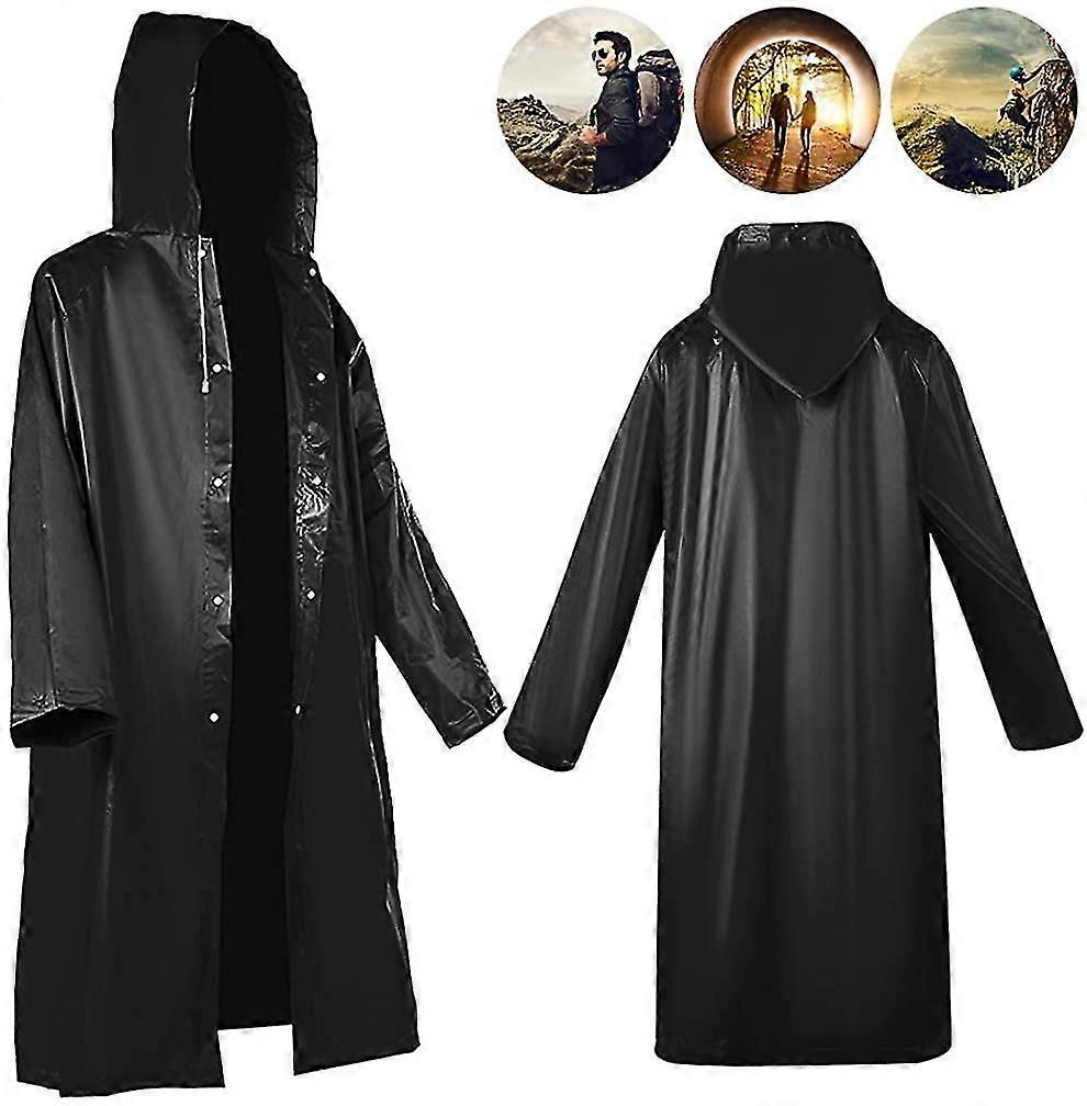 Rain Coat For Women And Men (2 Pack) - Soft Eva, Reusable Raincoat
