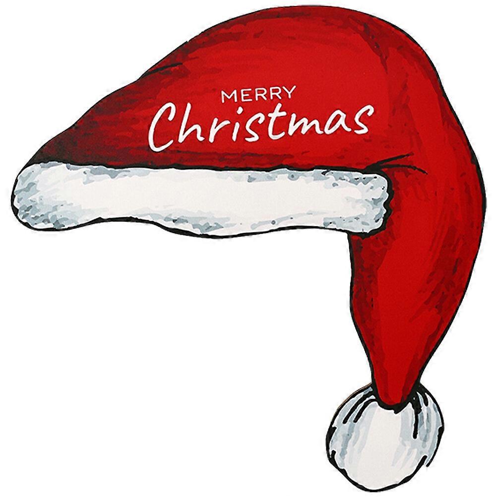 Χριστουγεννιάτικο πλαίσιο πόρτας Santa Hat Decor Χριστουγεννιάτικη πόρτα παράθυρο διακόσμηση κόμμα προμήθεια