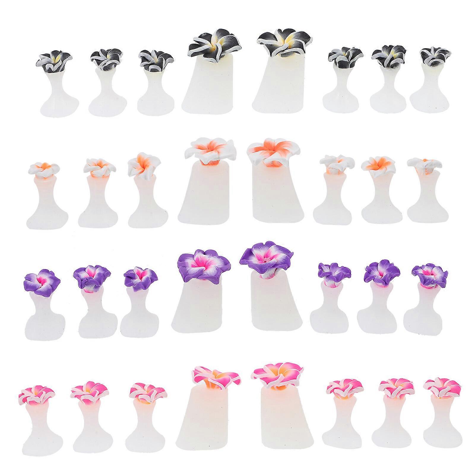 32 pcs Silicone Toe Separator Flower Toe Separator Pedicure Toe Separator Nail Polish Toe Separator
