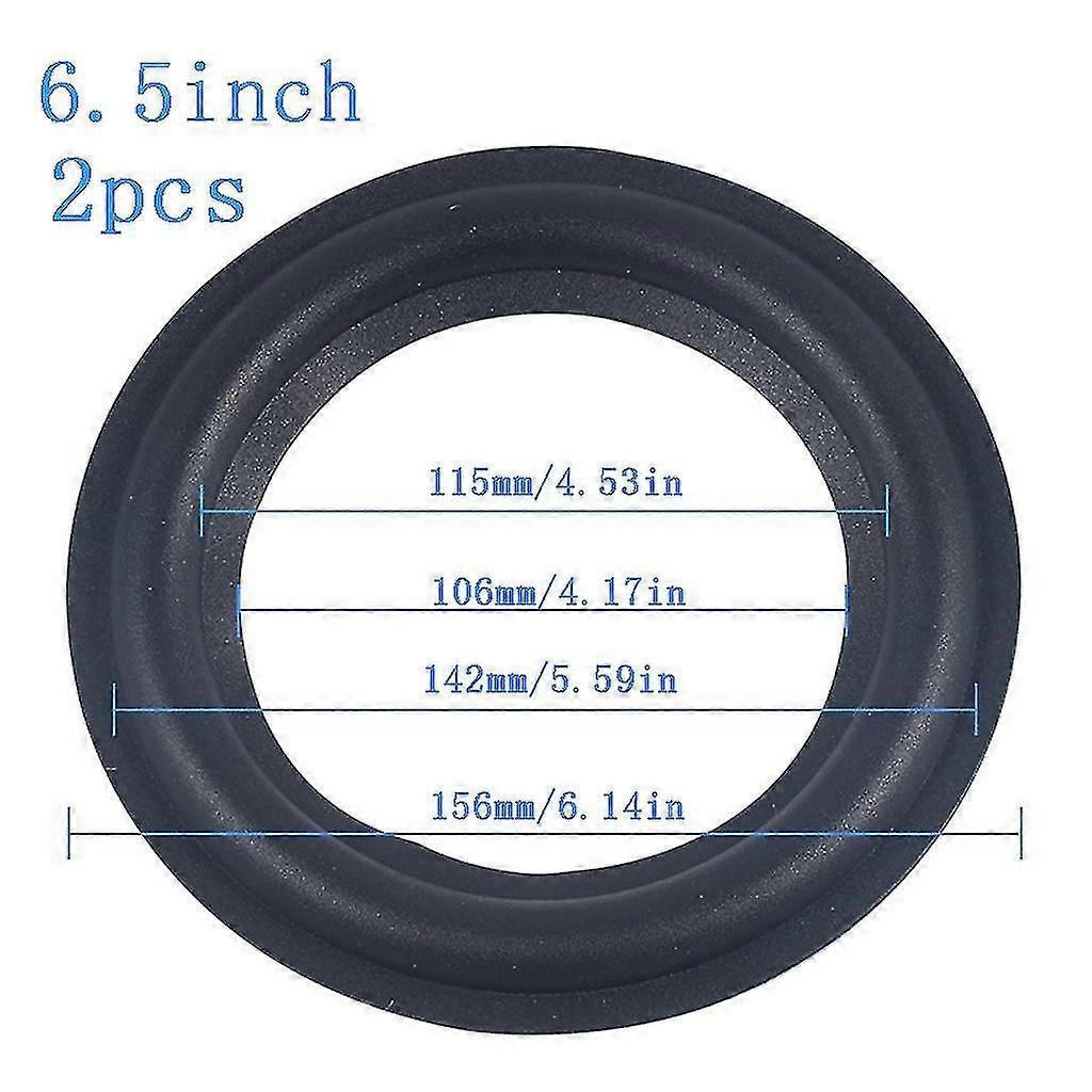 2pcs/set Foam Ring Rubber Speaker Loudspeaker Speaker Surround Repair