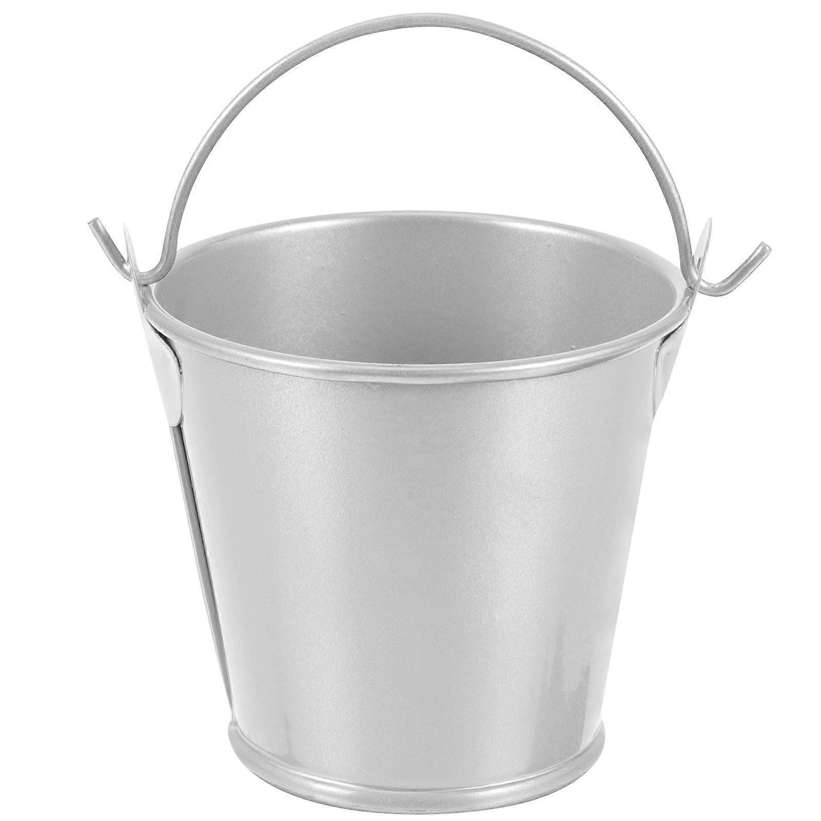 Multi-functional Iron Bucket Portable Flower Arrangement Bucket With Handle Kids Candy Bucket