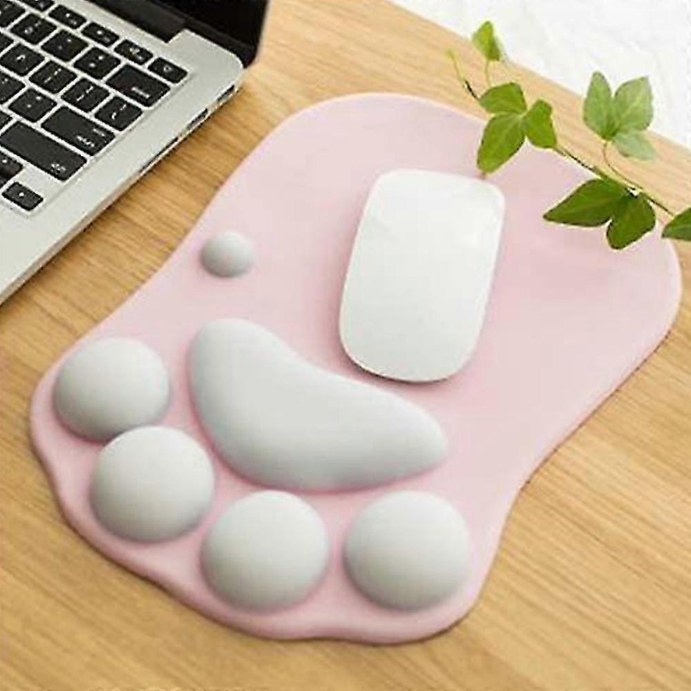 Cute Cat Paw Mouse Pad With Soft Wrist Support Mat Cushion Mousepad Wrist Rest Pc Laptop Desk Decor