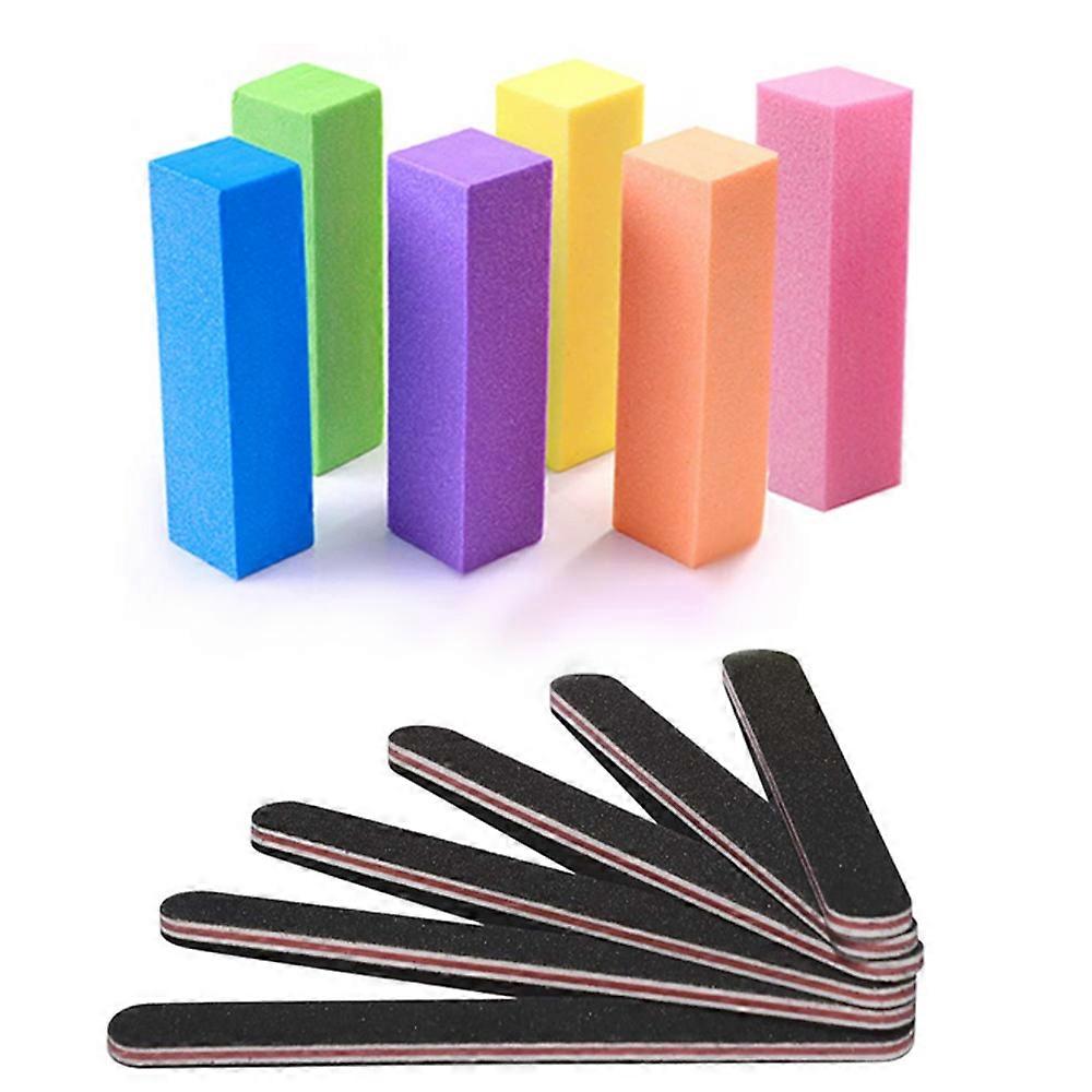 Nail Files and Buffer,Manicure Tools Kit Rectangular Buffer Block Tools