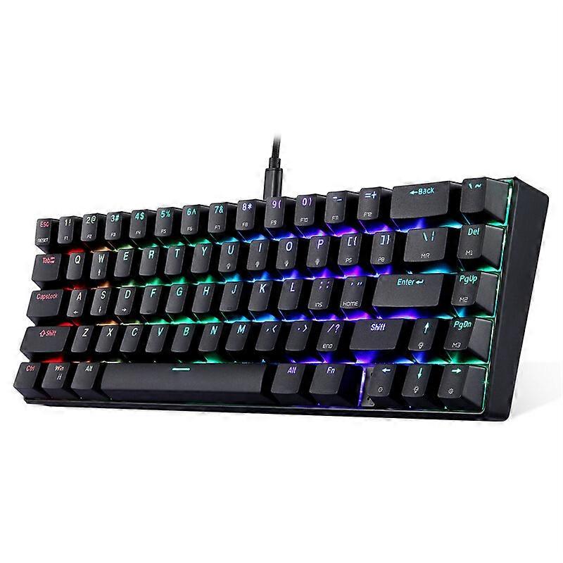 Motospeed Ck67 67 Keys Wired Mechanical Gaming Keyboard Longhua Switch Rgb Backlit Type-c Ergonomics Gaming Keyboard