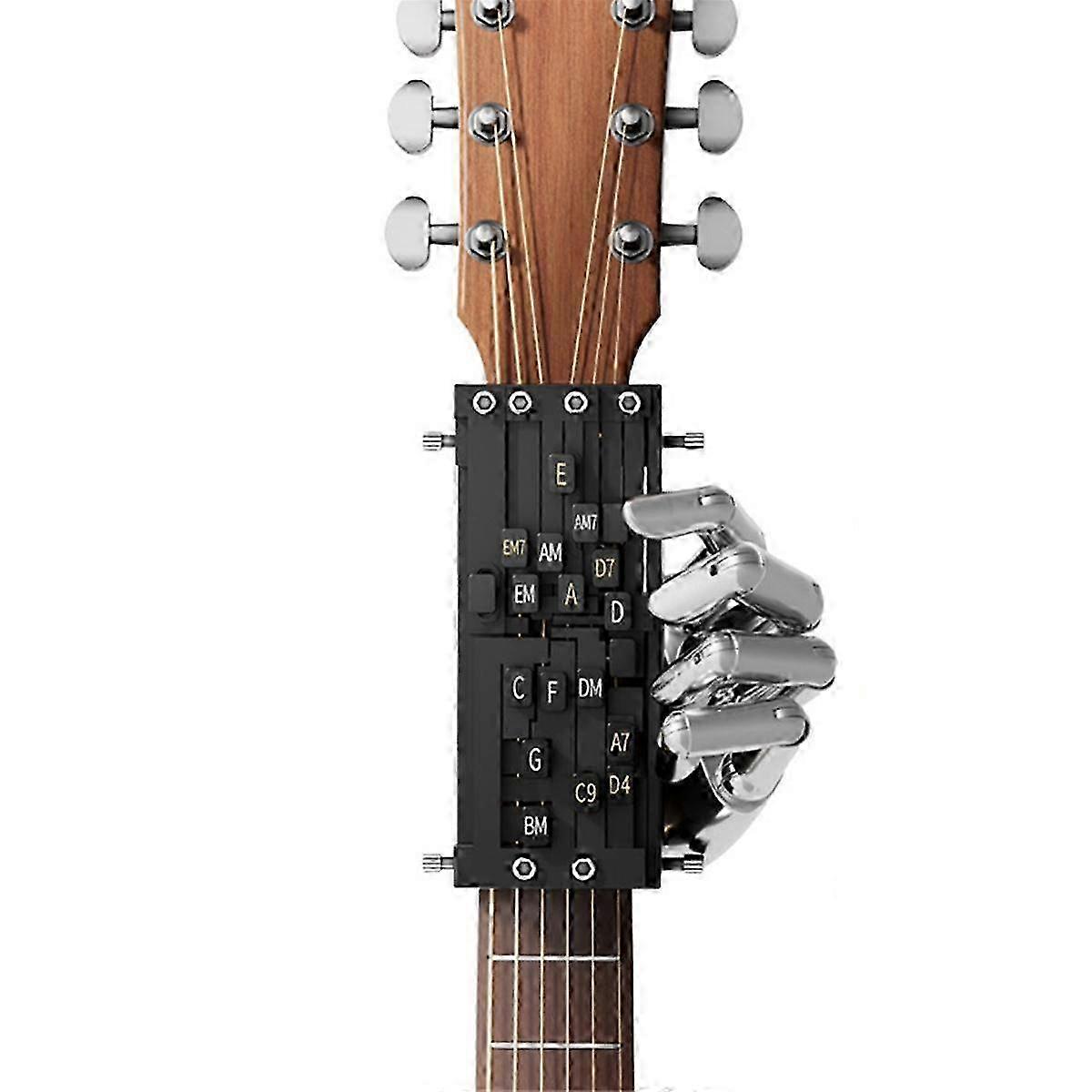 Sointukone, kitaran apuartefakti, kansankitaralaulu, sointuharjoittelu Uusi musta