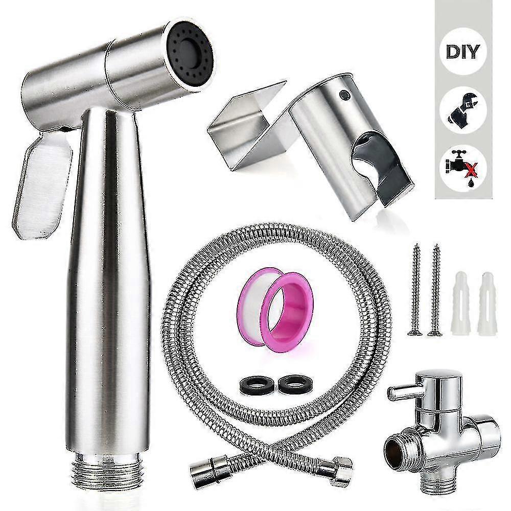 Bidet-wc-set Mit Handbrause - Hand-bidet-sprayer - Wc-duschkopf Mit Schlauch + Edelstahlhalterung Google
