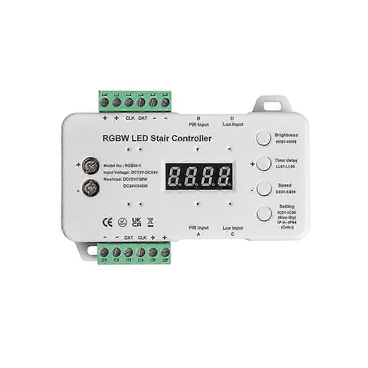 Light Sensor Human Body Sensor Stair Light Controller Rgbw Colorful Step Light Intelligent Controll