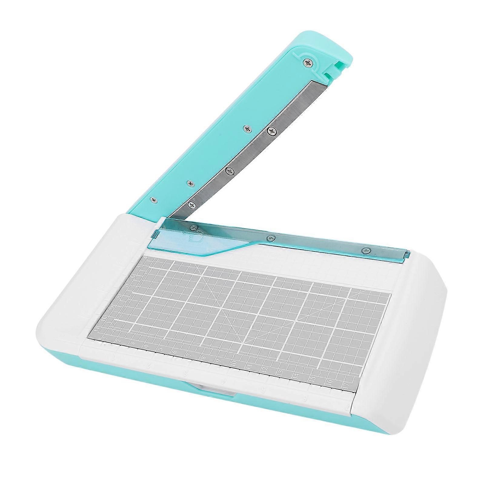Paper Cutter Small Size Portable Ergonomic Handle Paper Trimmer Cutter with Storage Function 