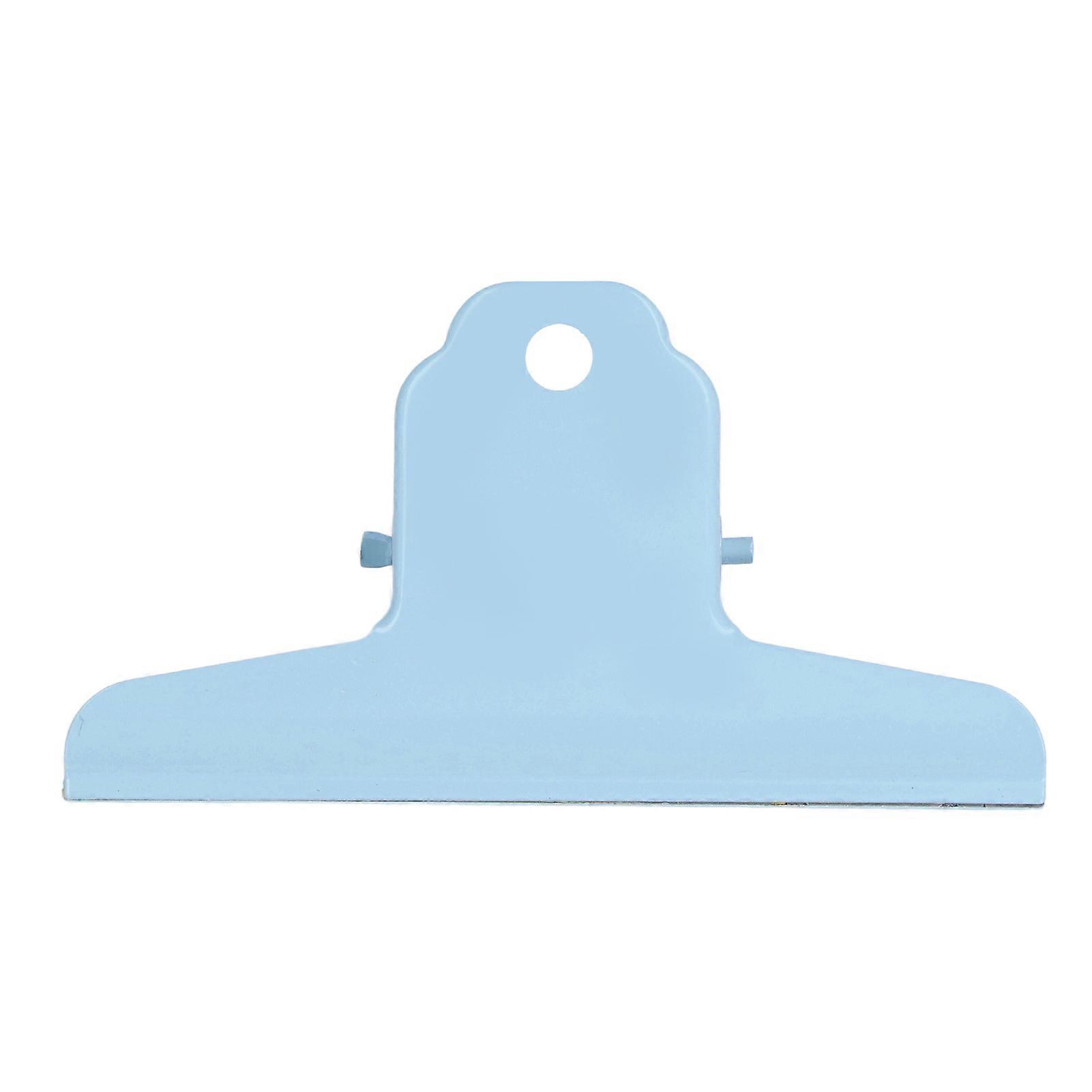 Paper Clips Durable Wearable Convenient Practical Compact Portable Comfortable Handle Stable Clamping Tool for OfficeBlue