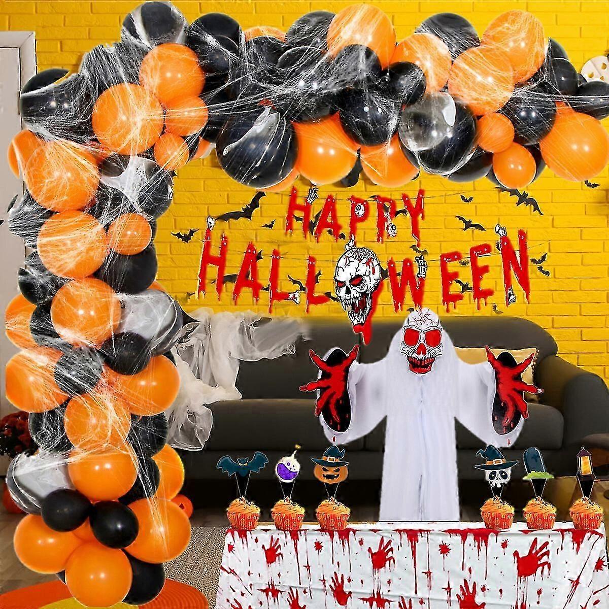 Halloween Balloon Arch Kit, Happy Halloween Balloons Garland Arch Kit ...