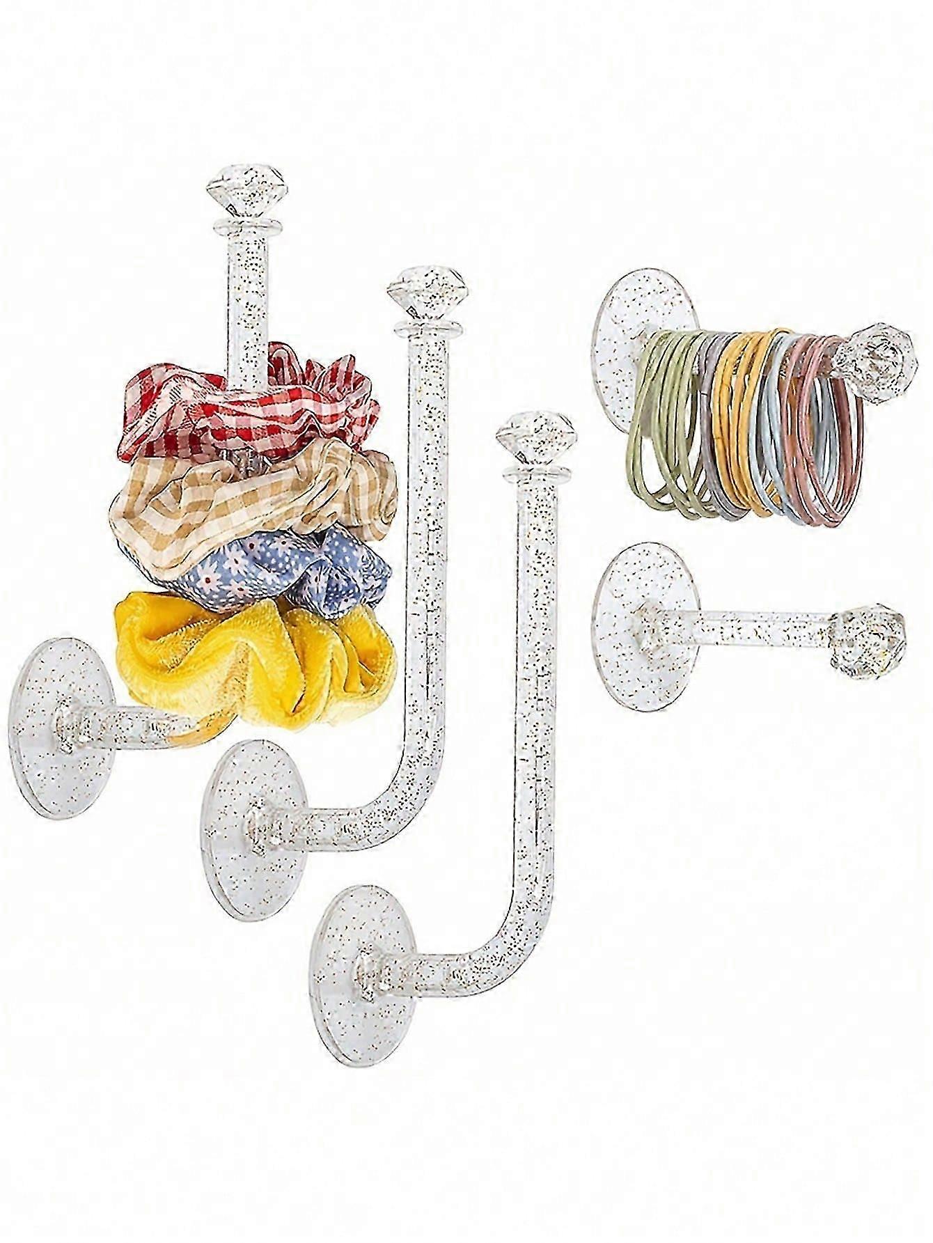 10pcs Jewelry Storage Rack Transparent wall storage hook