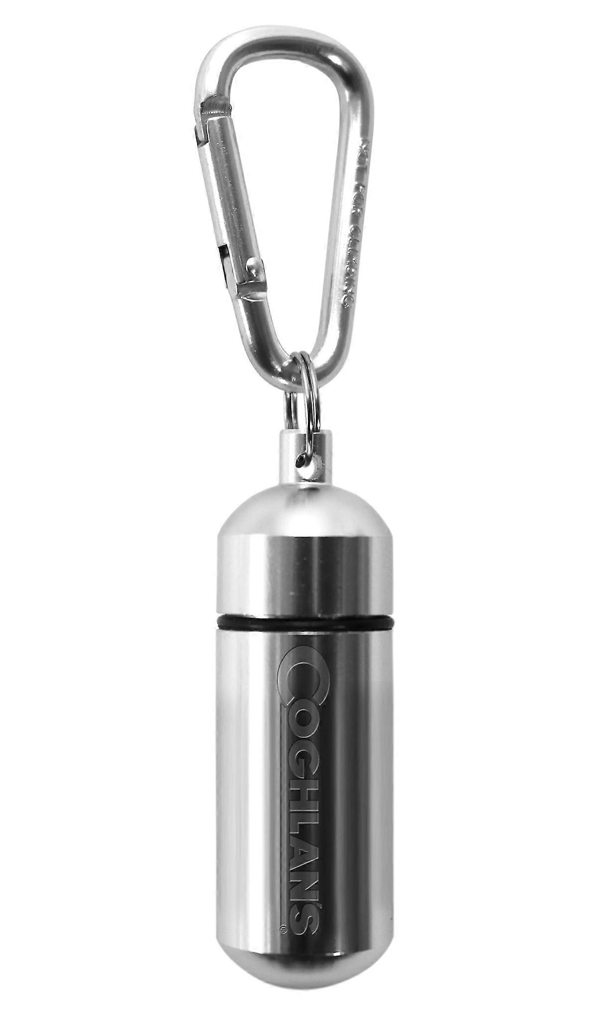 Coghlan's Aluminum Capsule with Carabiner, Watertight Seal, Container Storage