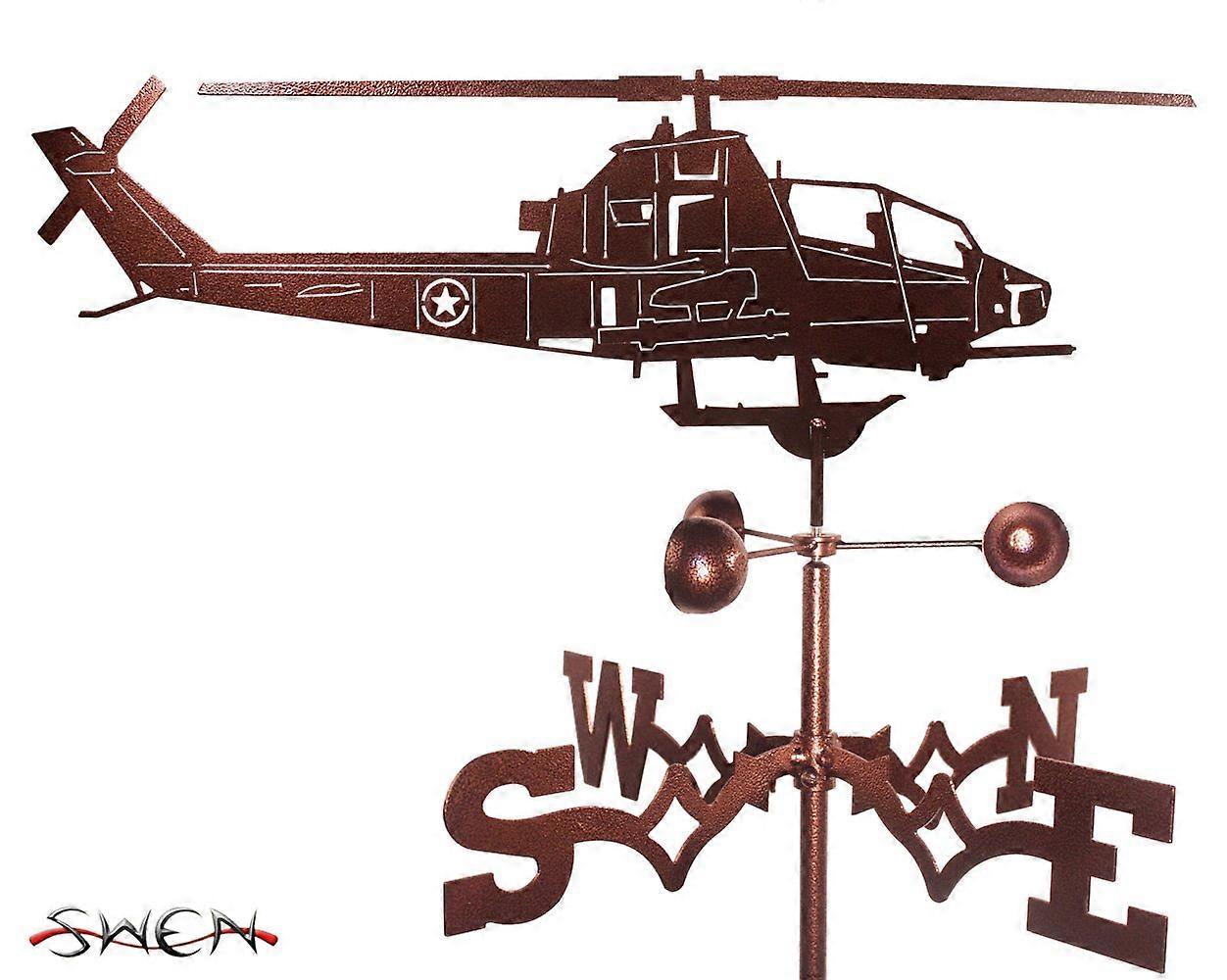 Handmade Cobra Helicopter Weathervane - New Design