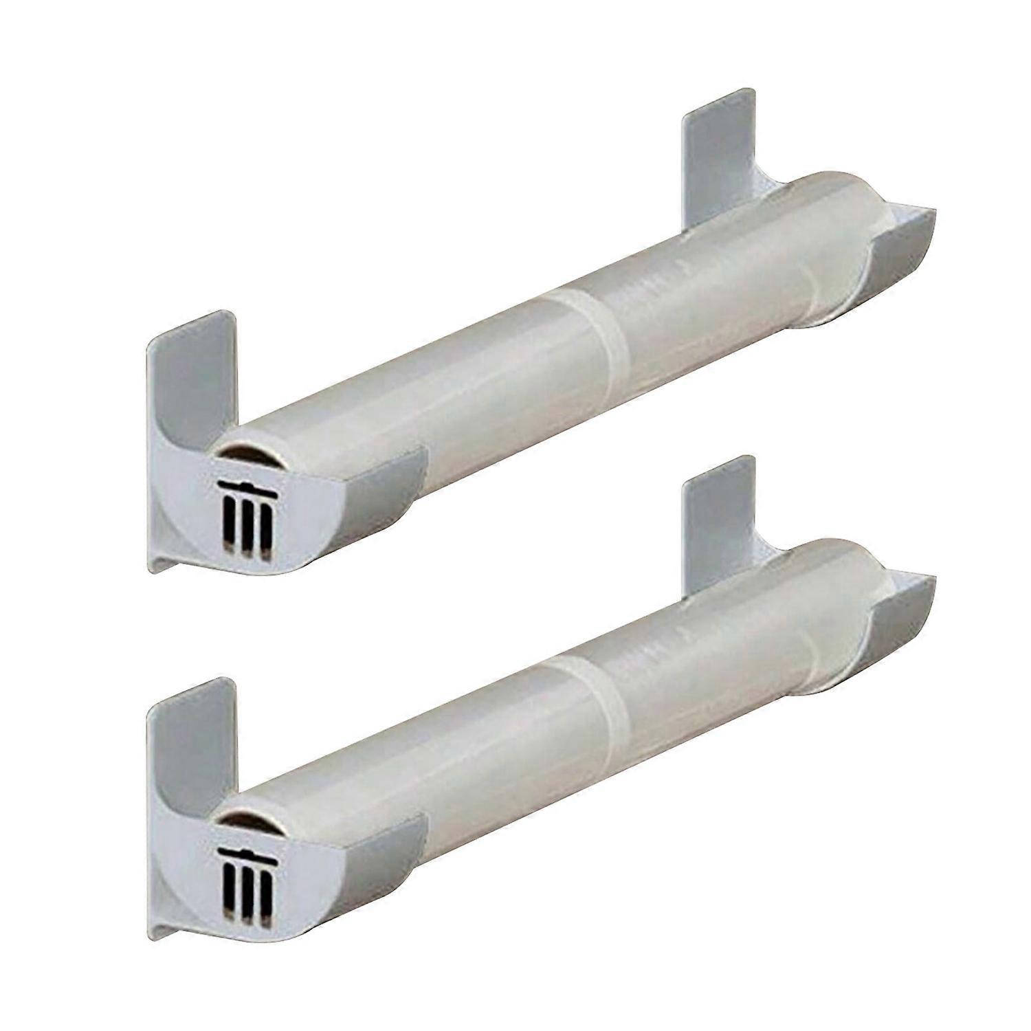 1 Pair Kitchen Storage Rack Organizer Drill-Free Installation Wall-Mounted Multi-Purpose Shelf