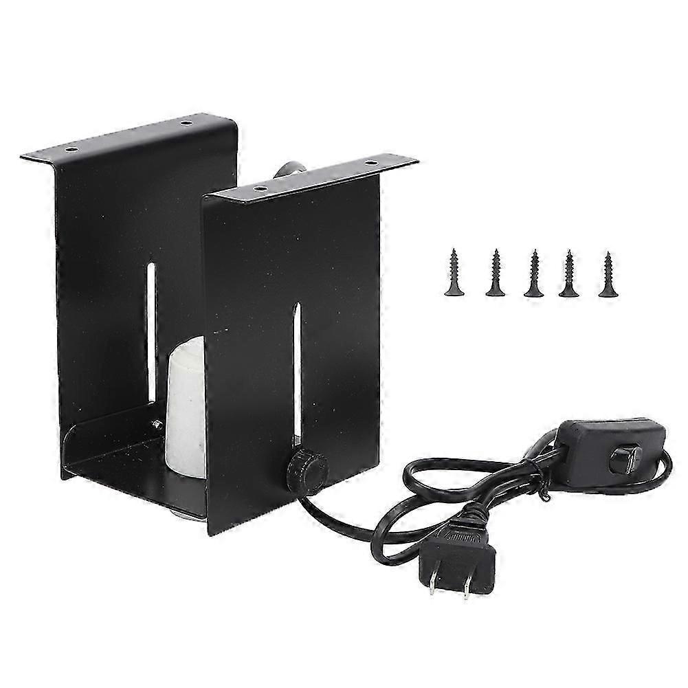 Crawler Box H-Shape Lampshade Day Night Light Heat Lamp for Arboreal Lizard Net Wooden Cases CN 220-250V