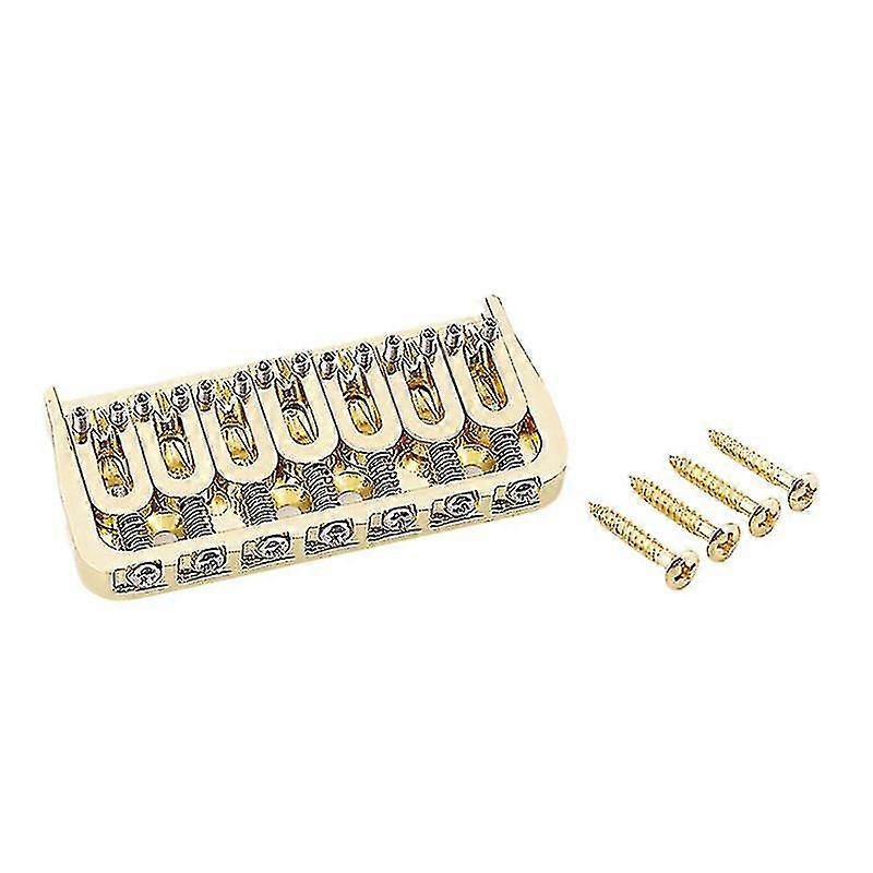 7 String Guitar Saddle Bridge Fixed Bridge For Electric Guitar/strings Through Body Guitar Replacement