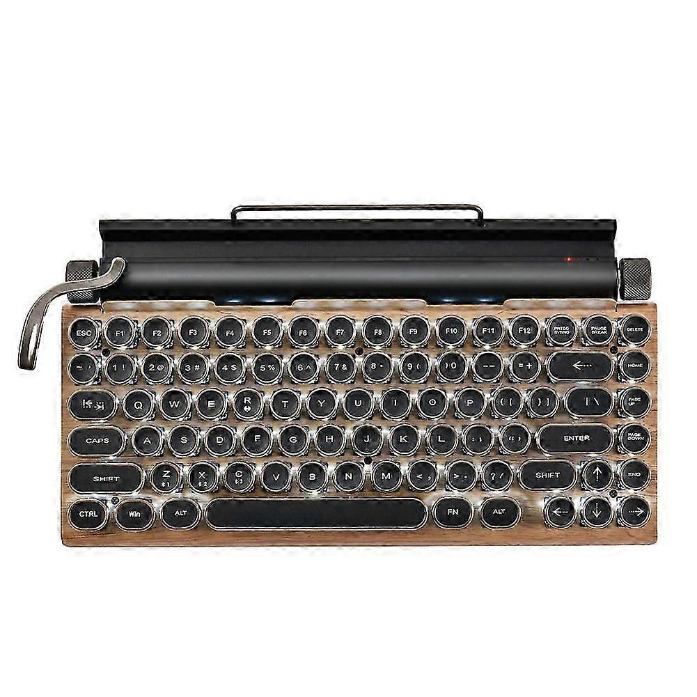 Clavier de machine à écrire rétro Claviers mécaniques Bluetooth sans fil 83 touches Clavier d’ordinateur compatible avec Lap
