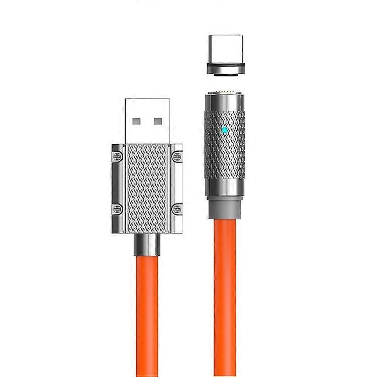 1m Type-C Magnetic 480Mbps Data Cable Support 100W Fast Charging (NO CE Certificated)