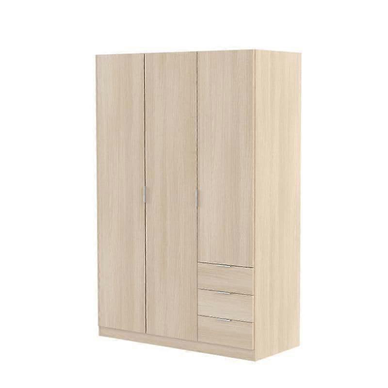 Wardrobes Cairo Oak Effect Compact 3 Door 3 Drawer Space-Saving Wardrobe LCX323R - 3203 NEW!!!