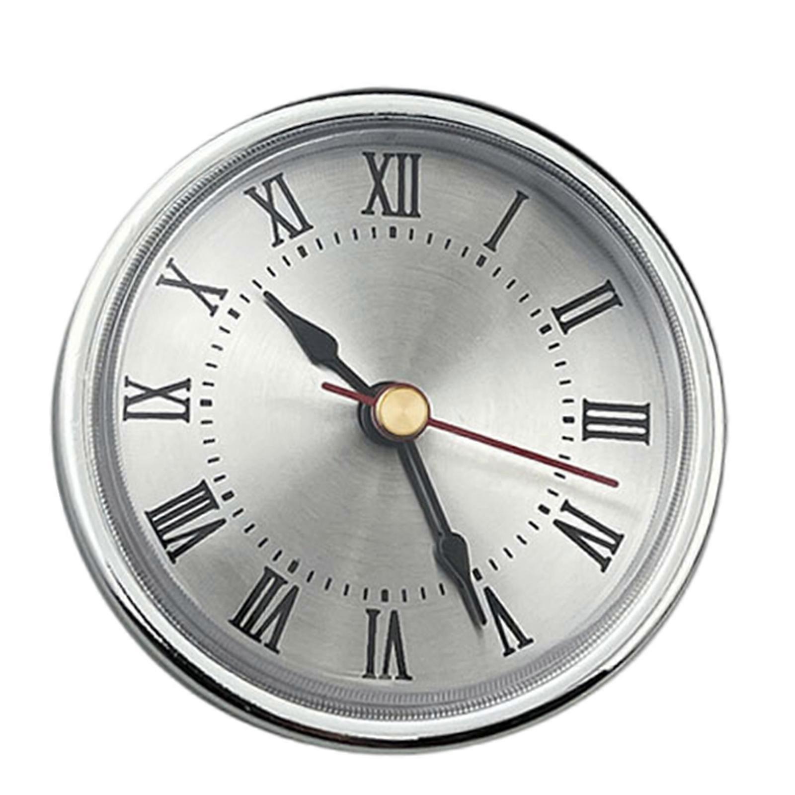 Functional 65mm Clock Insert Clearly Cover with Gold/Silver Border for Collector Clock Enthusiasts Classical Timepiece  Silver