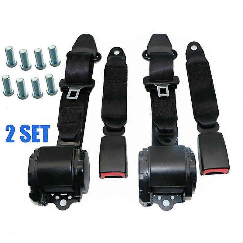Automatic Retractable 3 Point Safety Seat Belt Lap Seatbelt compatible Car