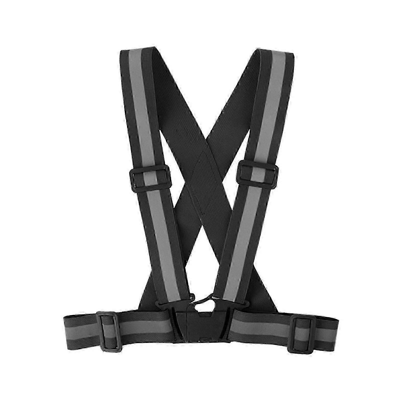 Reflekterande väst med hög synlighet för löpning Cykling Multifunktionell andningsbar säkerhetsväst för nattcykling