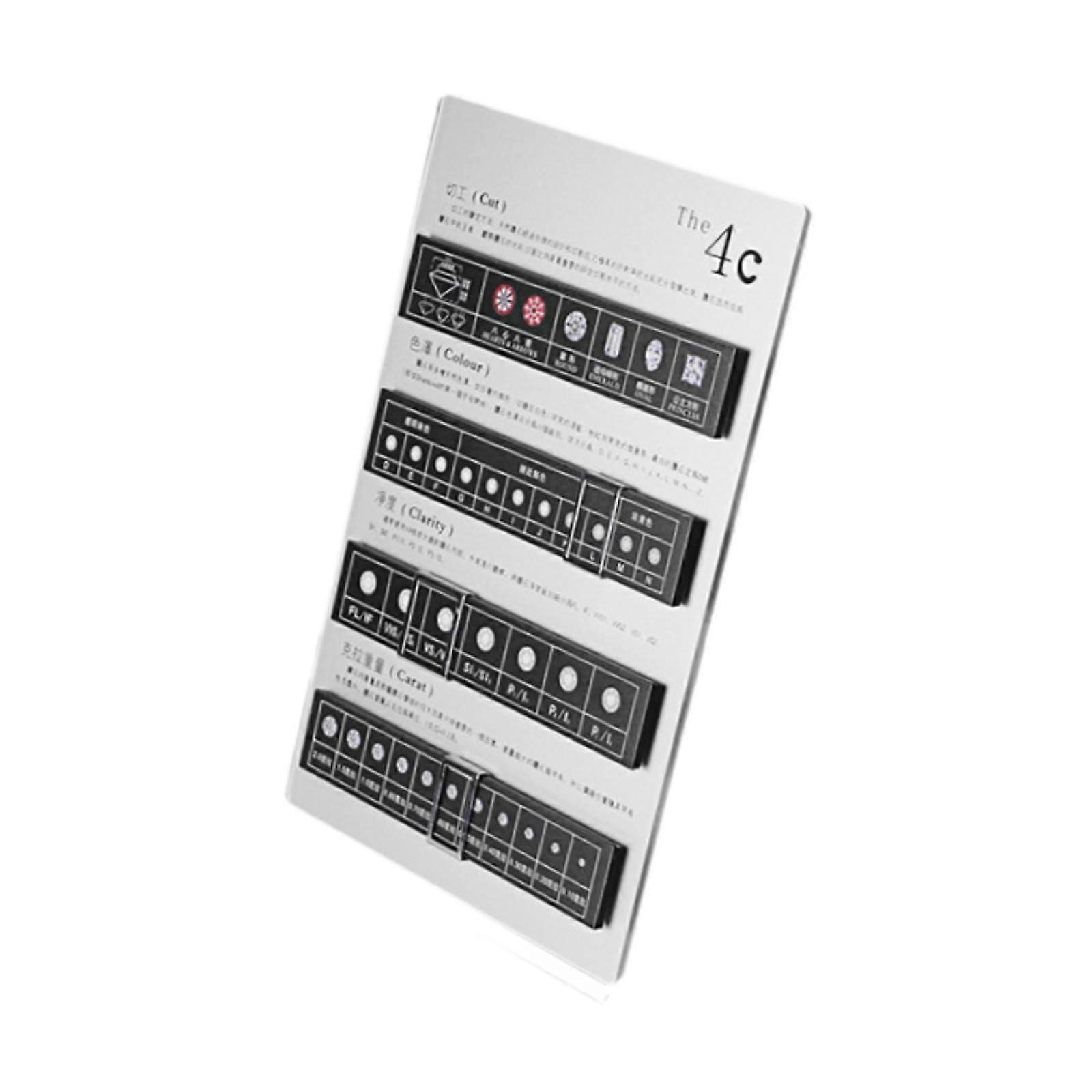 Diamond Grading Board Sales Presentations Prop for Classification Evaluation Black
