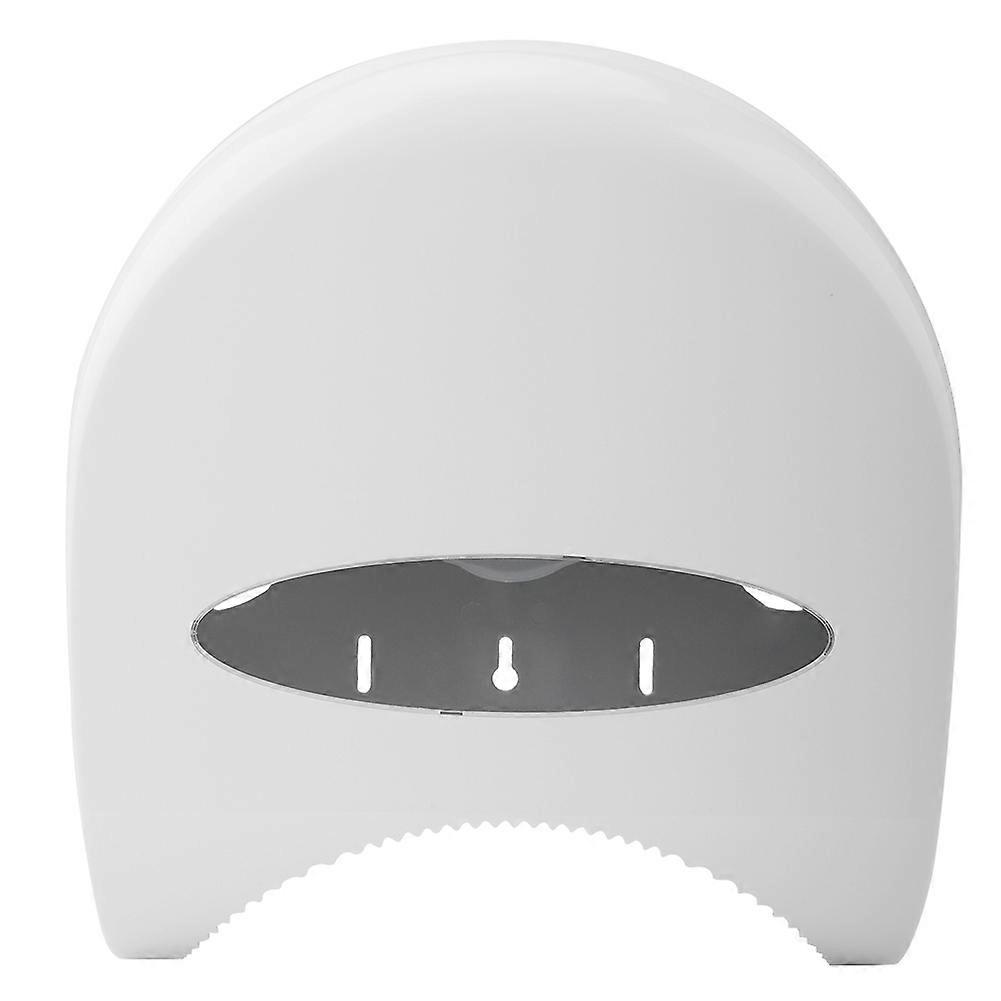 Bathroom Wall-Mounted Plastic Tissue Box Paper Towel Holder White Tissue Holder