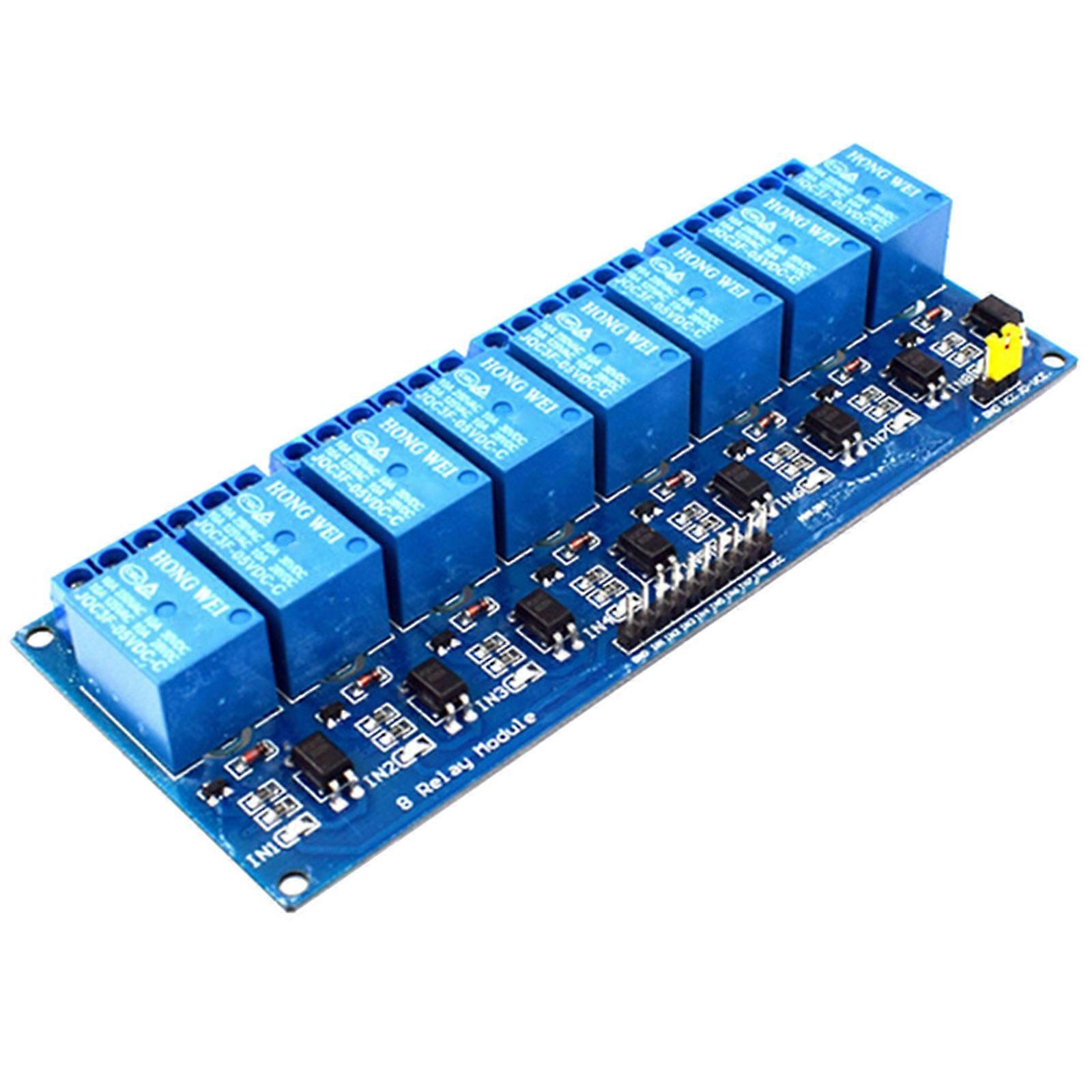 5V/12V/24V 8-Channel Relays Module with Optocoupler Contact Independent Wiring for Safe and Reliable Circuit Control