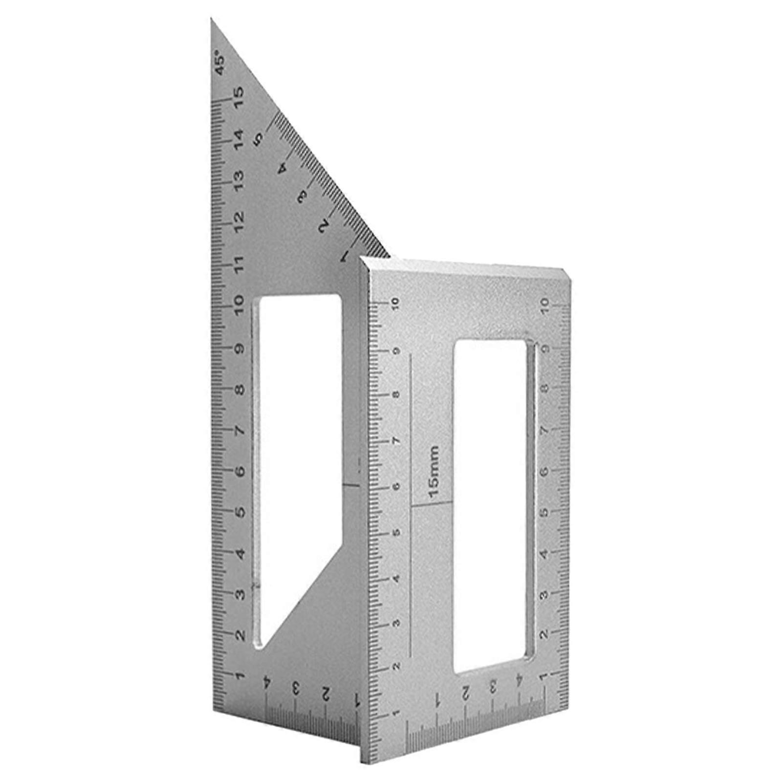 Aluminum Alloy Saddle Layout Square Gauge 3D Mitre Angle for Carpenter