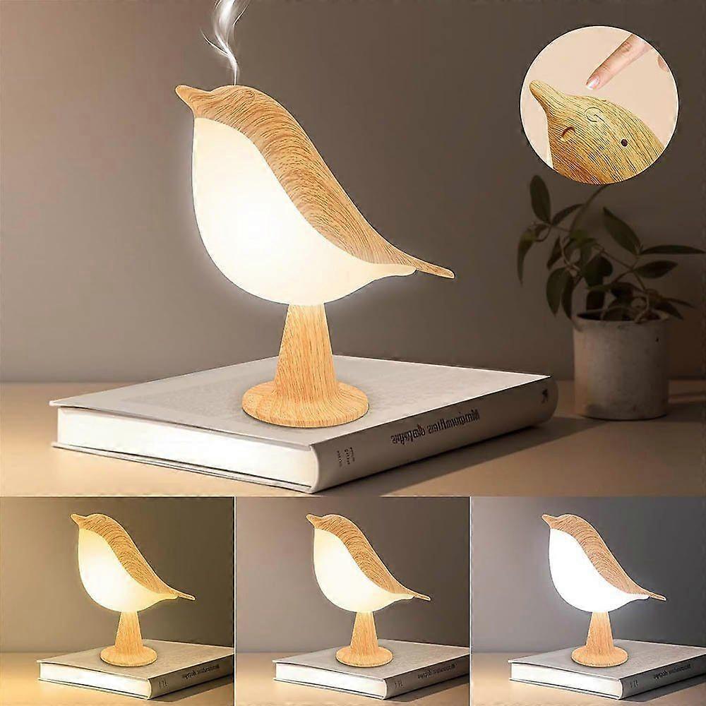 LED night light LED night light, bedside lamps with touch control bird table lamp