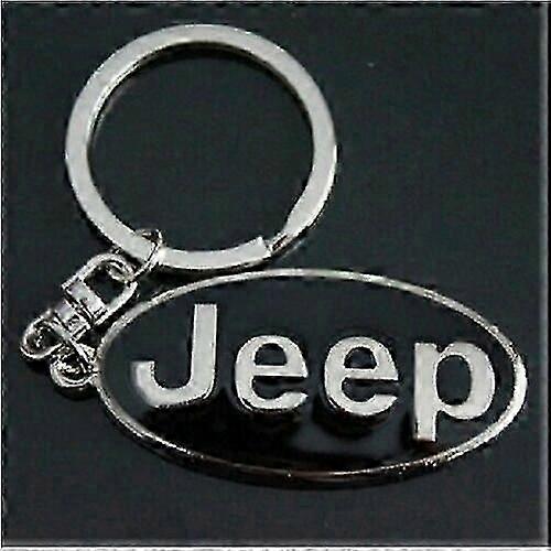 Jeep keyring key ring keyring chain silver