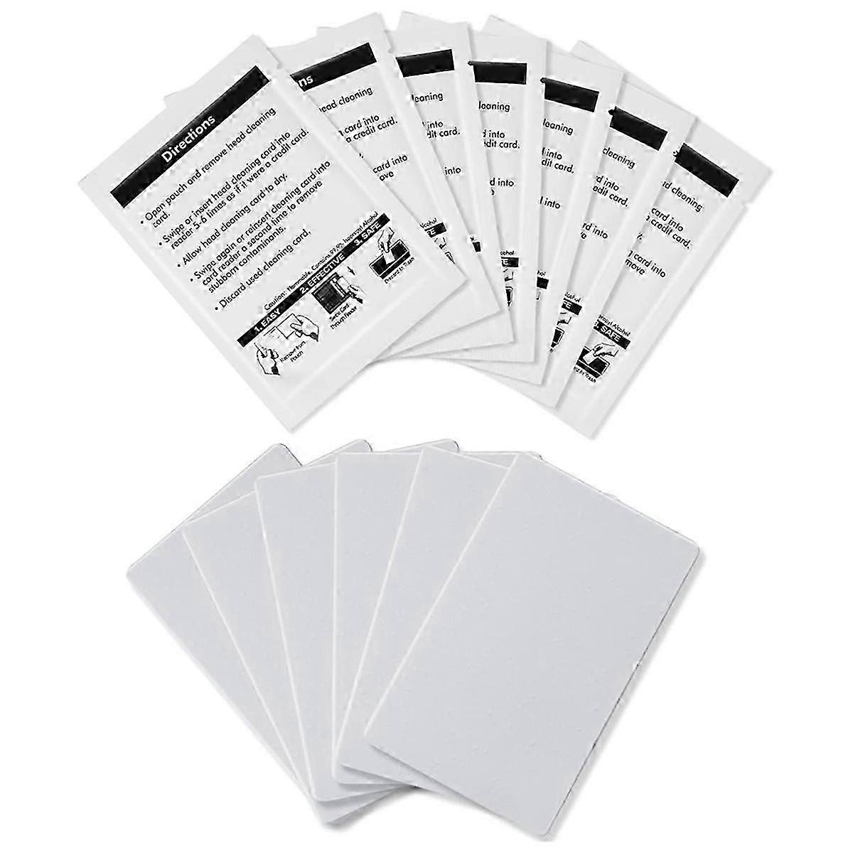 Čisticí karty CR80, čistič čtečky karet s dvojitou stranou, čisticí karty POS Swipe Terminal - karta CR80 Ch DS