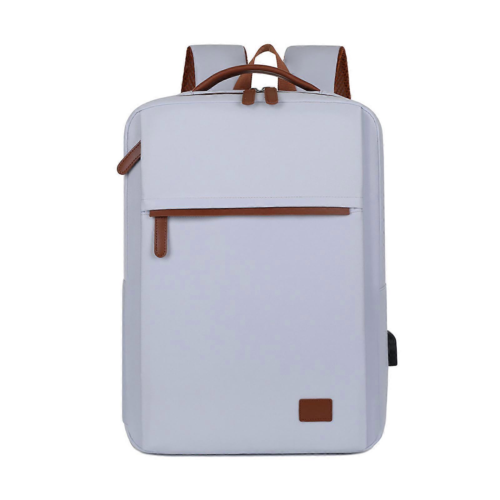 Practical and Organized School Bag Large Capacity Laptop Backpack with USB Charging Port Suitable for Various Occasion Sky Blue