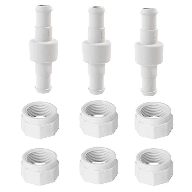 Pool Cleaner Hose Swivel D20 and Hose Nut D15 Kit Replace for Zodiac