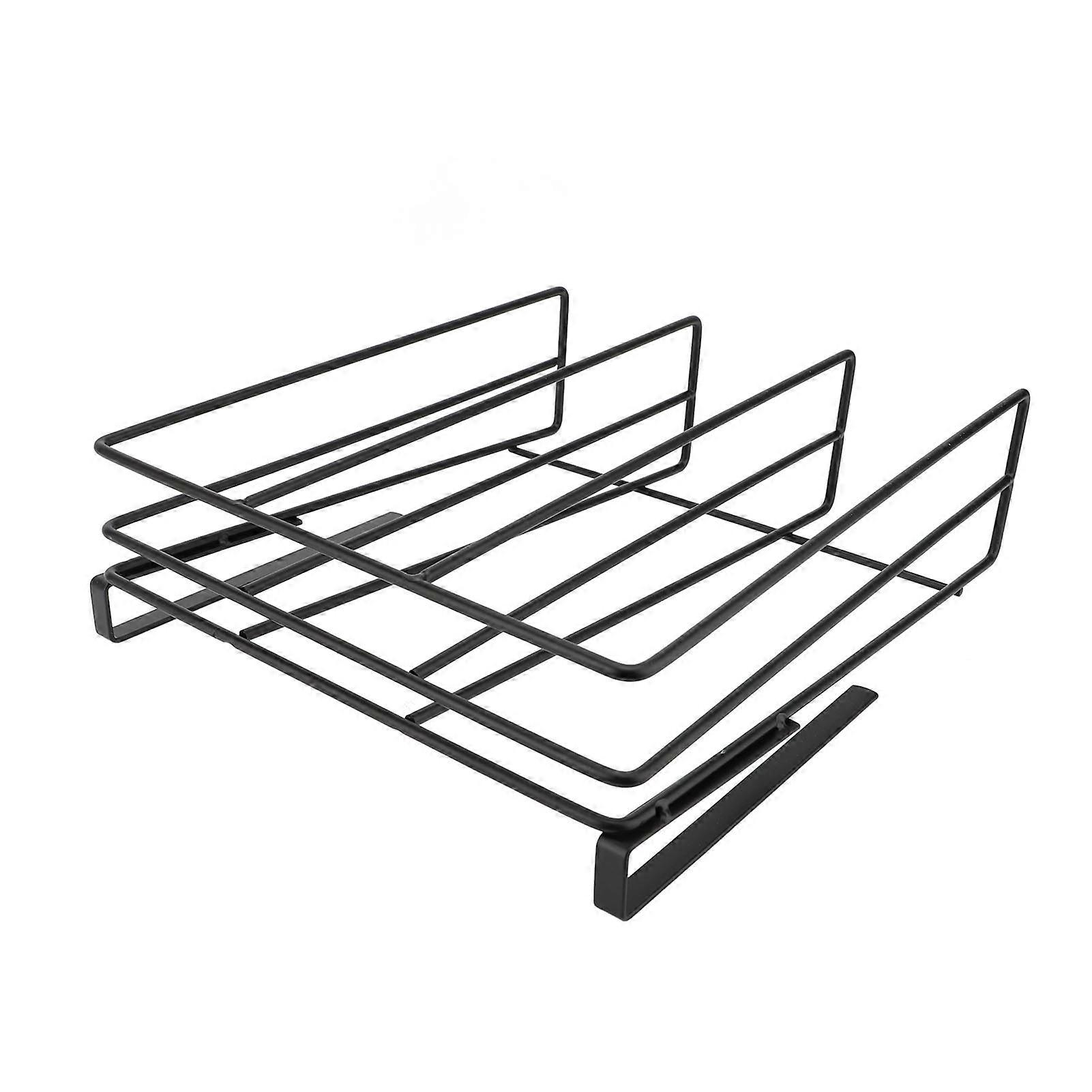 Carbon Steel Hanging Cutting Board Rack, Under Cabinet Storage Shelf, Cutting Board Holder, Kitchen Pot Lid Organizer