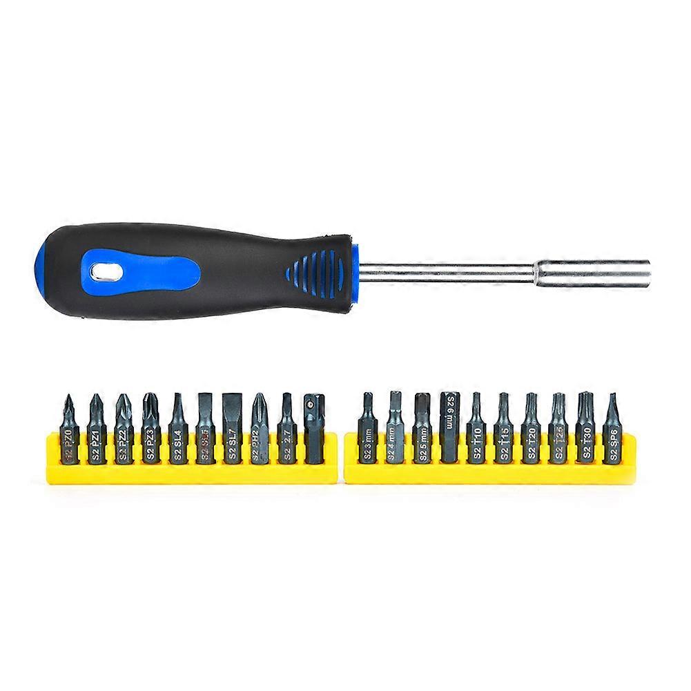 21PCS Screwdriver Bits Set Chrome Vanadium Steel Bit Hand Repair Tools Kit