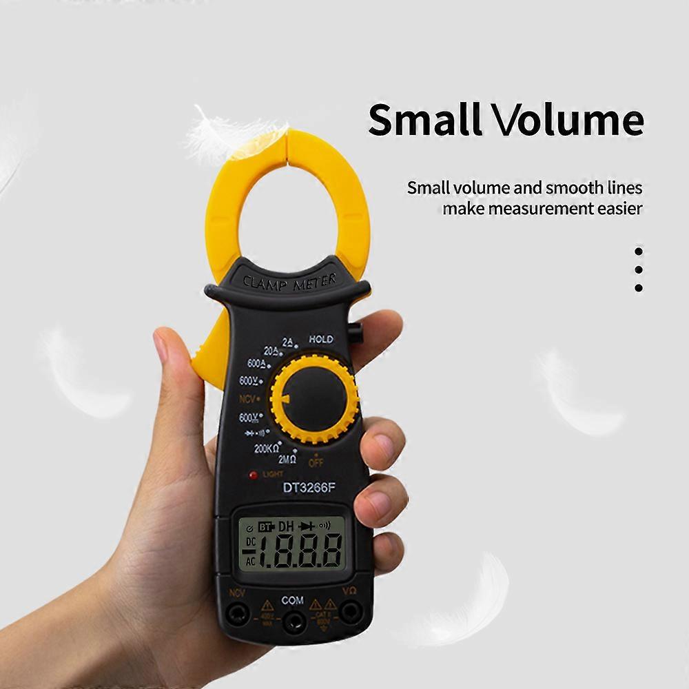 Digital Clamp Meter Multimeter AC DC Voltage Current Tester Handheld Voltmeter for Non Contact Diode Resistance Fire Wire Detection