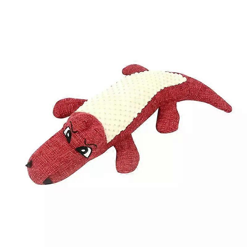 1pc Interactive Crocodile Plush Toy for Dogs - Durable, Teeth-Grinding, and Squeaky