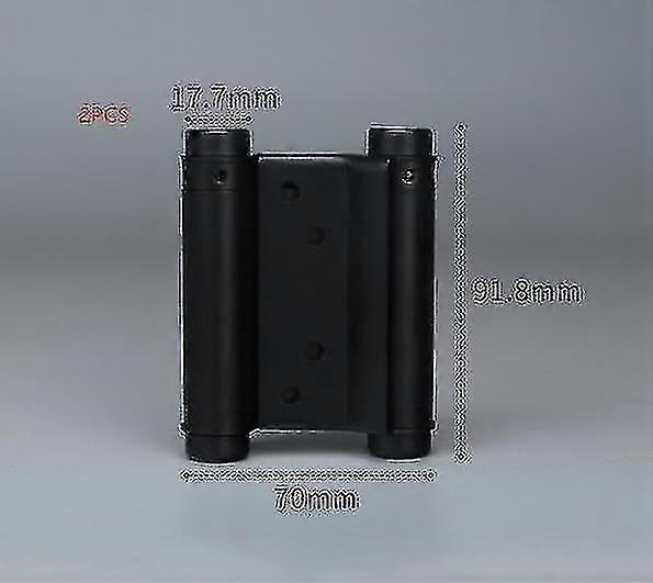 Double Action Spring Hinge, Stainless Steel Double Action Spring Butt Hinges Black,2pcs-Yvan