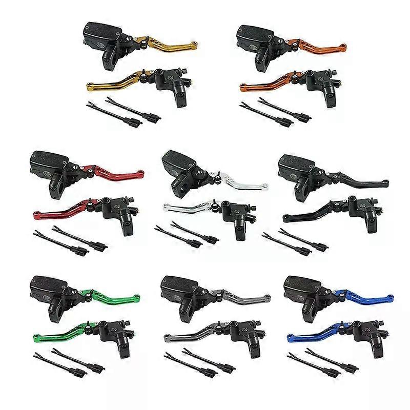 1 25mm Front Motorcycle Hydraulic Brake Clutch Master Cylinder Reservoir Pump levers Universal For Yamaha Suzuki Honda