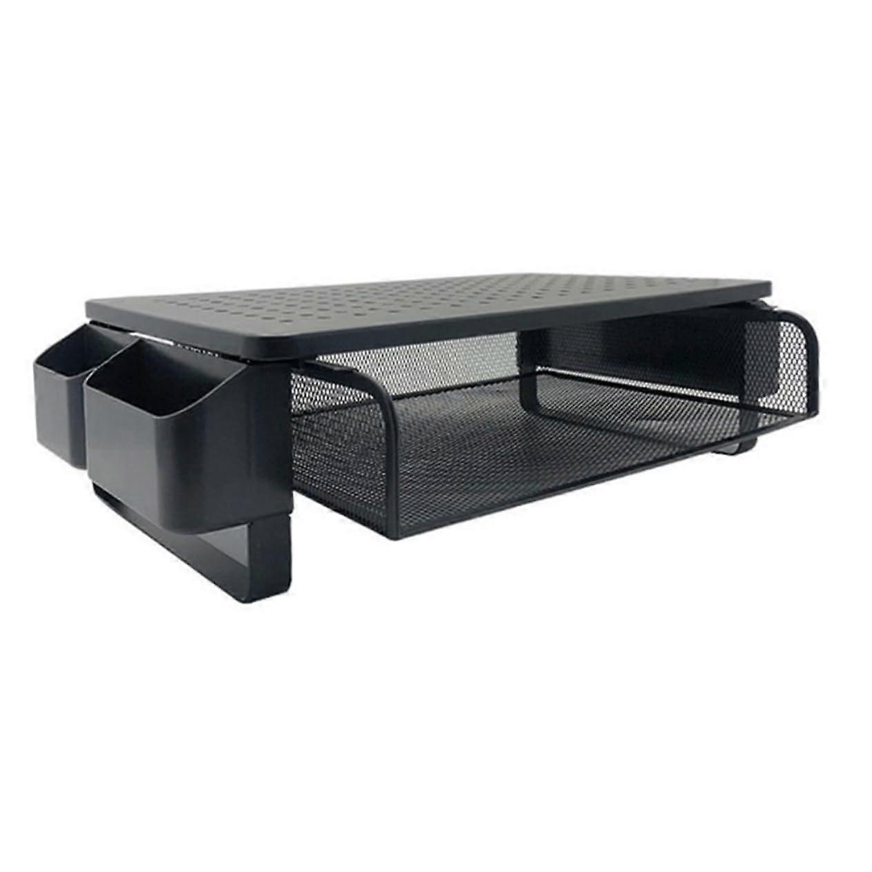 Monitor Stand Riser Iron Dual Monitor Riser for Desk Pc Monitor Stand Storage Shelf
