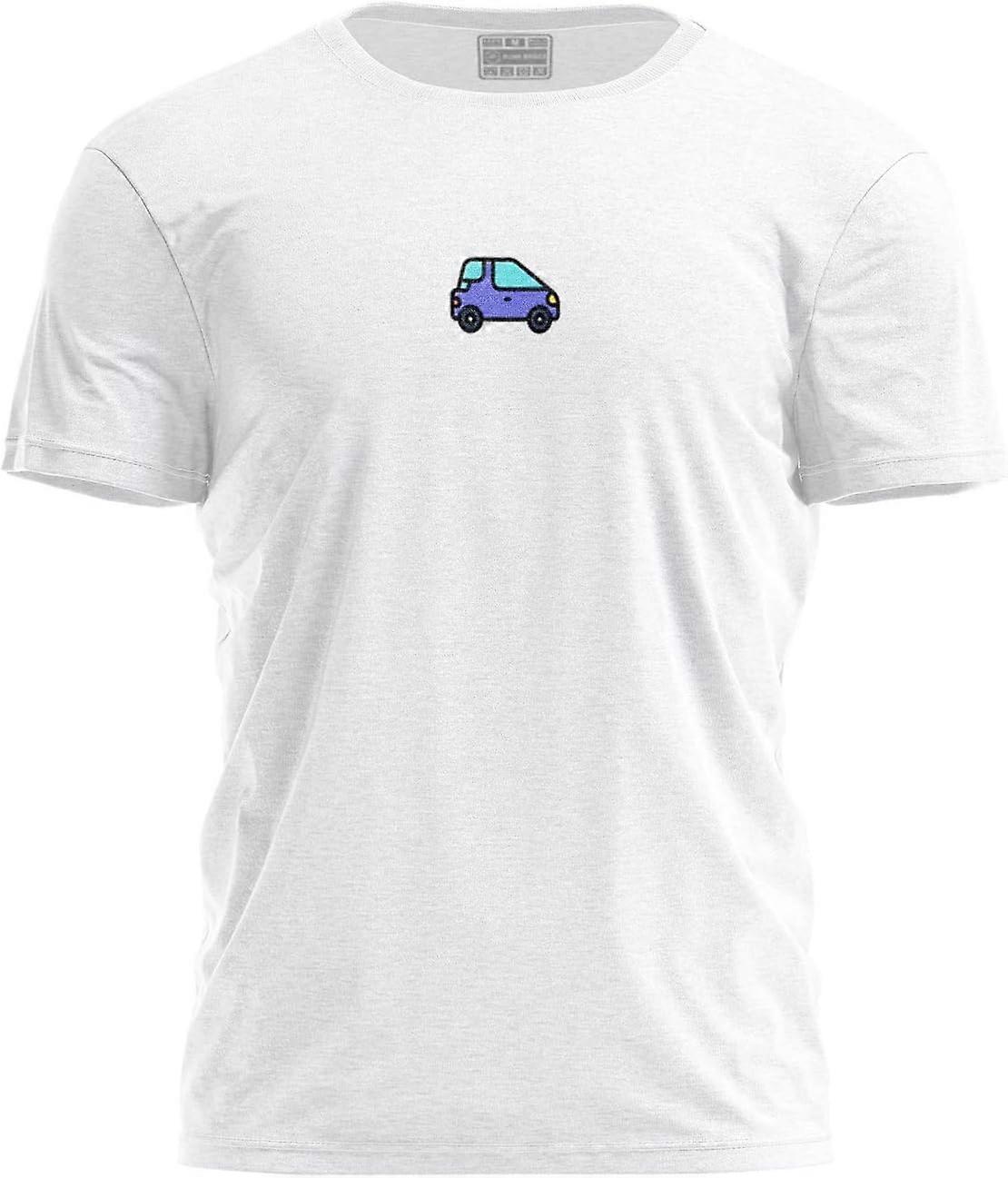 YC-Effortless White Short-Sleeve Round-Neck Cotton Basic