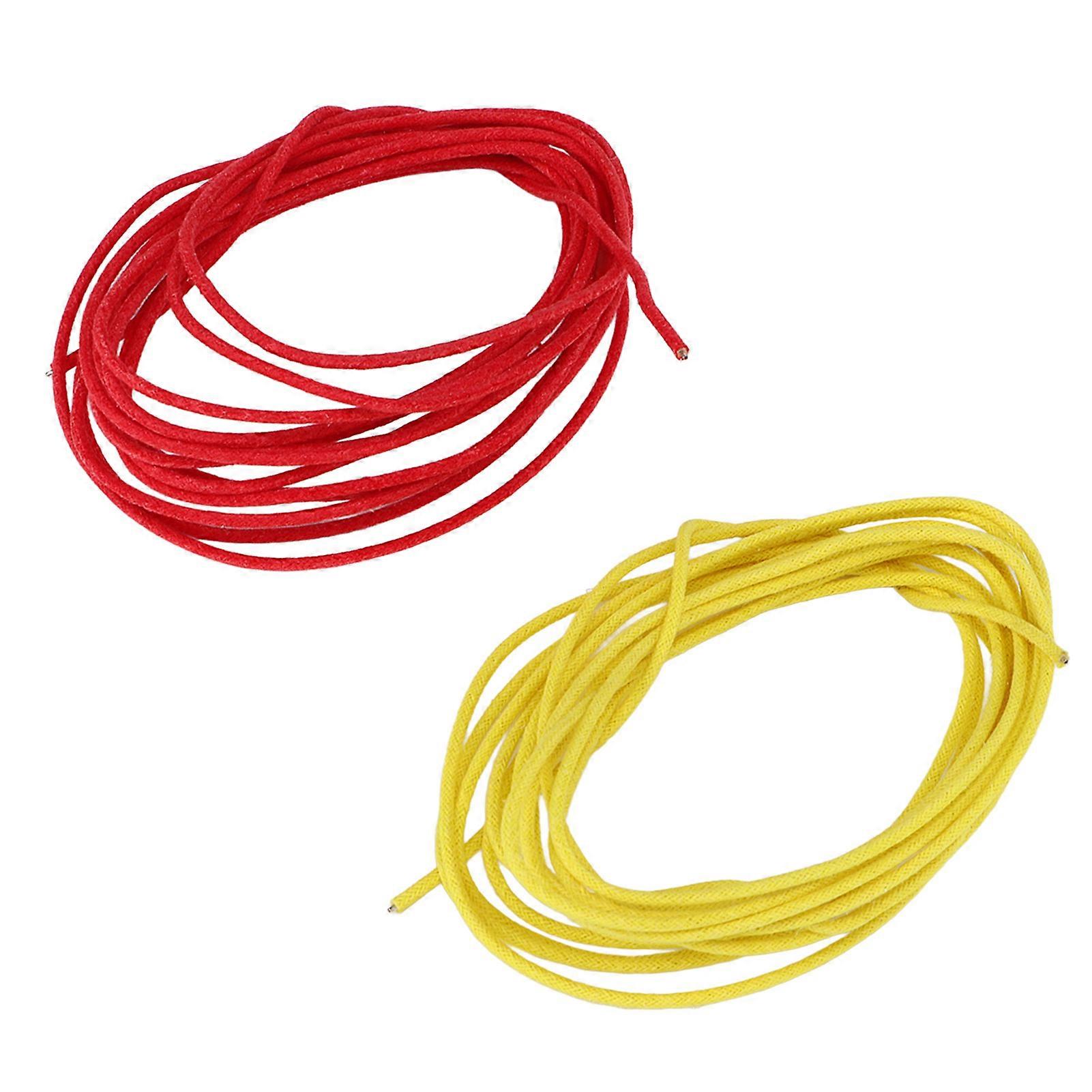 プロフェッショナルメタルレトロギターケーブルレッドイエローデリケートワイヤー