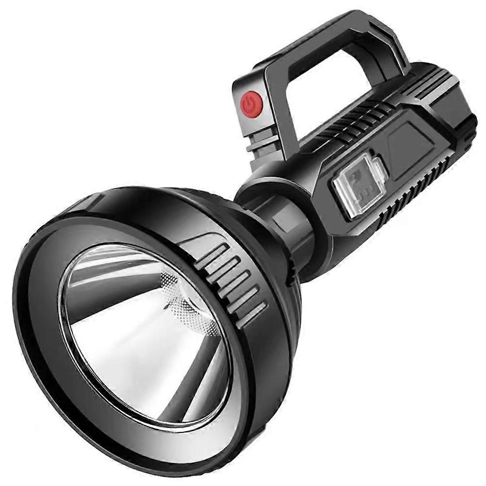 High Power LED Flashlight 1200mAh Rainproof Handheld Long Range Beam with Battery Display for Outdoor Camping Hiking