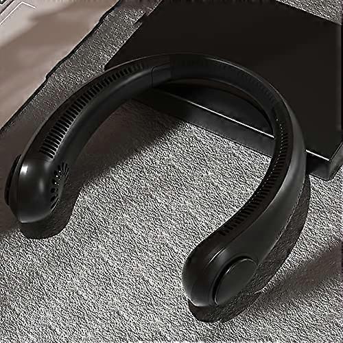 Bladeless Neck Fan with 360° Cooling, 2400mAh Battery, Hands-Free Design, Lightweight Personal Fan