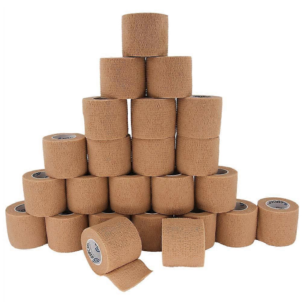 Self Adherent Cohesive Bandages Wrap 24 Count 2' x 5 Yards, Medical Tape, Adhesive